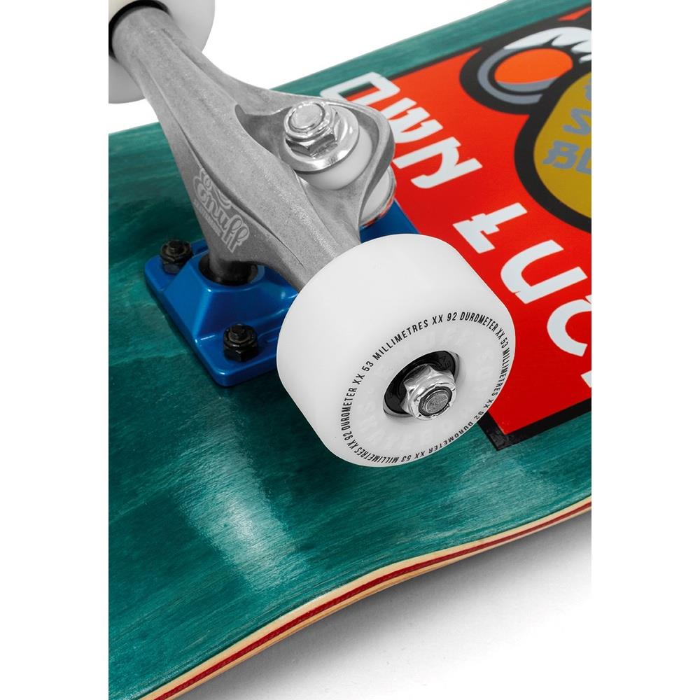 Enuff Lucky Cat Complete Skateboard 92A Medium Wheels Green 8"