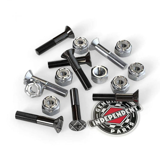 Indy Skateboard Bolts Phillips 6x Black 2x Silver 1"