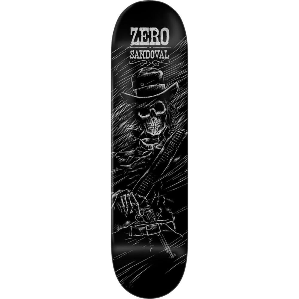 Zero Sandoval Gunslinger 30 Year Reissue Resin7 Dipped Black Skateboard Deck 8.5"