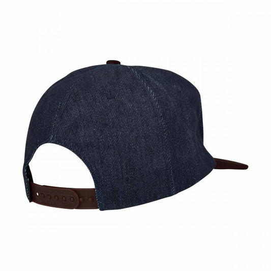 Santa Cruz Cap Opus Dot Snapback Cap Dark Denim Coffee Cord