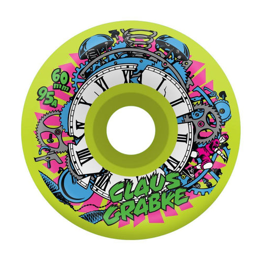 Slime Balls Skateboard Wheels Claus Grabke Reissue Vomit 95a Neon Green 60mm