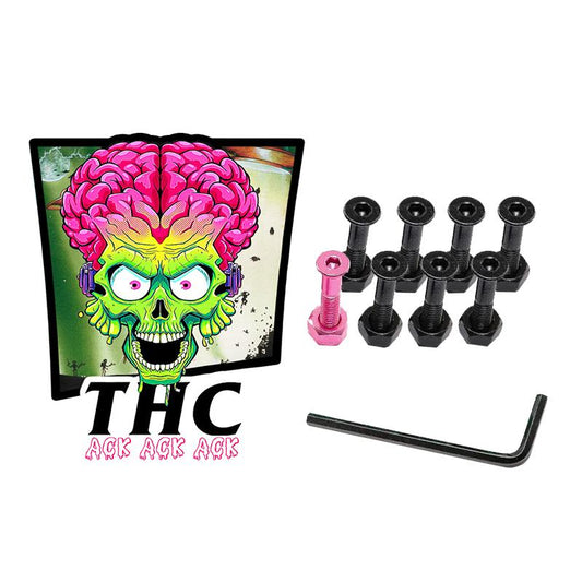 The Hardware Company THC LTD Mars Attack Skateboard Nuts & Bolts 1"