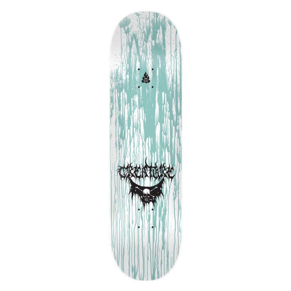 Creature Skateboard Deck Baekkel BLKMTL (UV Activated) White  Black 8.6"