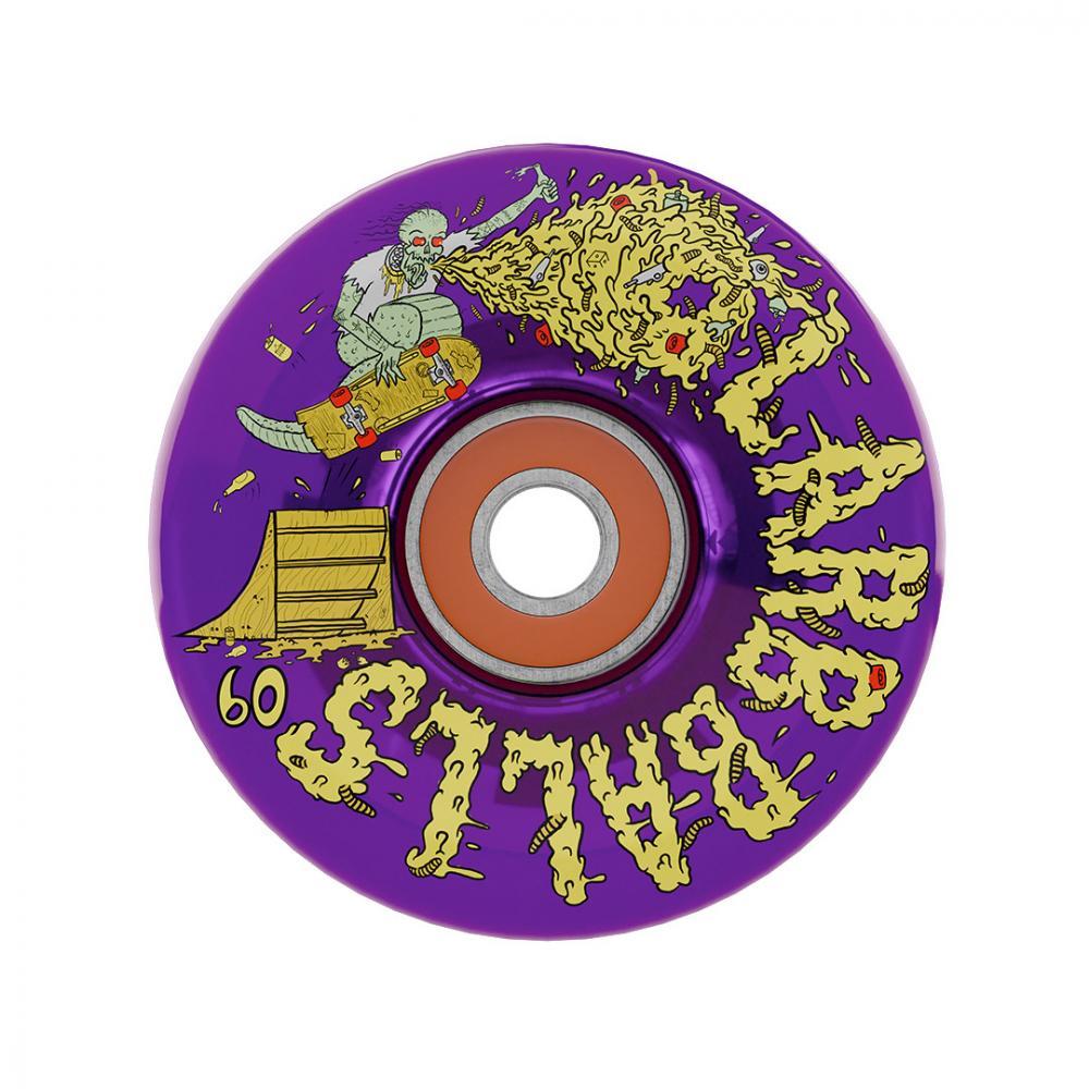 Slime Balls Wheels Sam Hitz Light Ups OG Slime 78 Purple 60mm