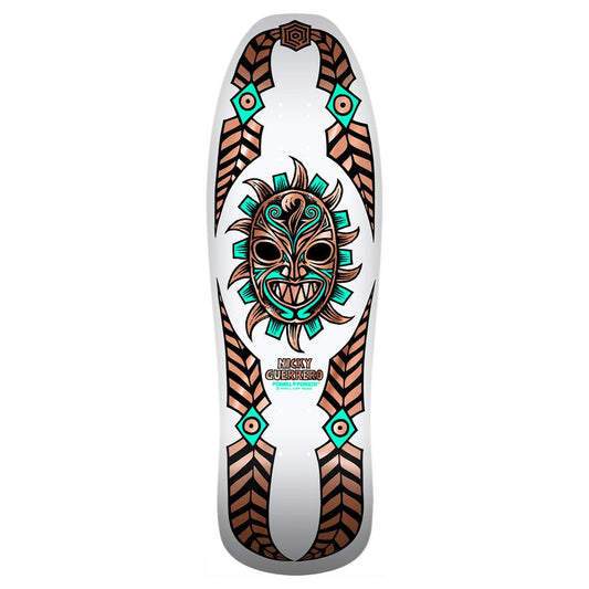 Powell-Peralta Nicky Guerrero Mask '08' White Copper Foil Skateboard Deck 10.11"