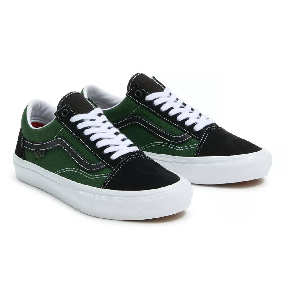 Vans old skool 2024 black and green