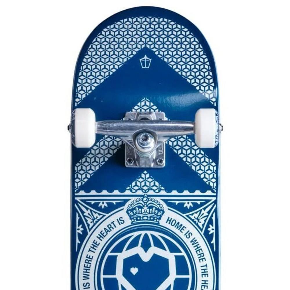 Blueprint Home Heart Factory Complete Skateboard Navy White 8"