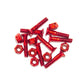 G-Tool 8 Pack of 1" Allen Skateboard Bolts Red