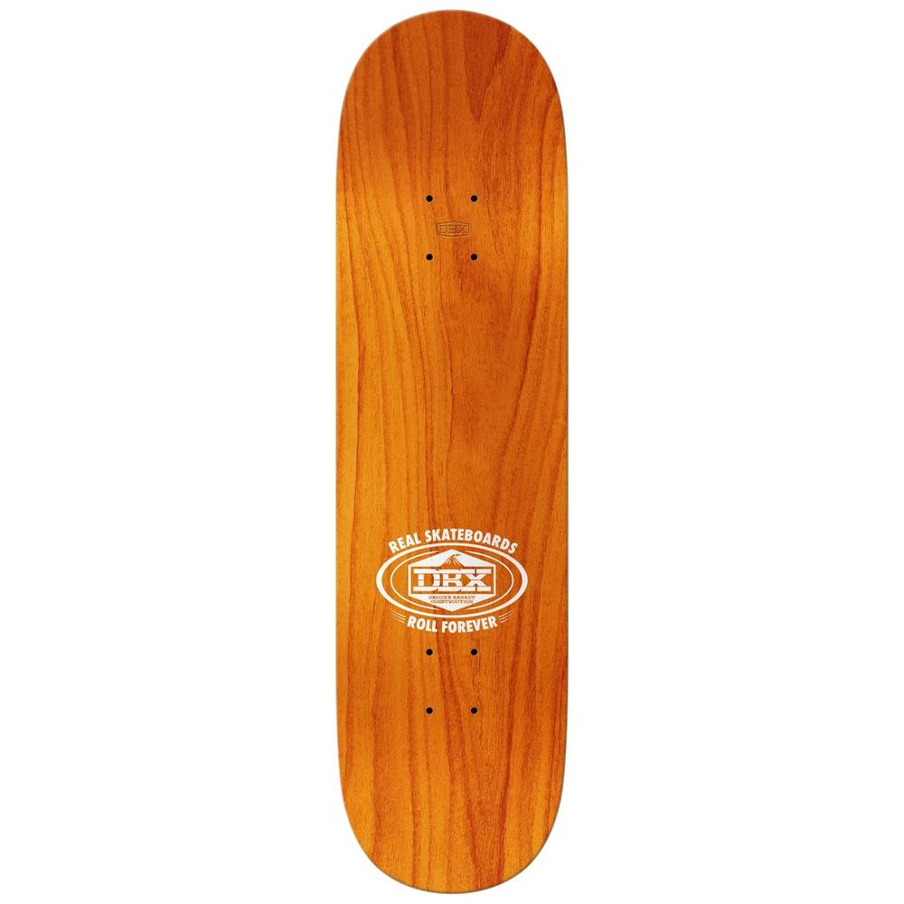 Real Dbx Team Oval Full Skateboard Deck Yellow 8.38"