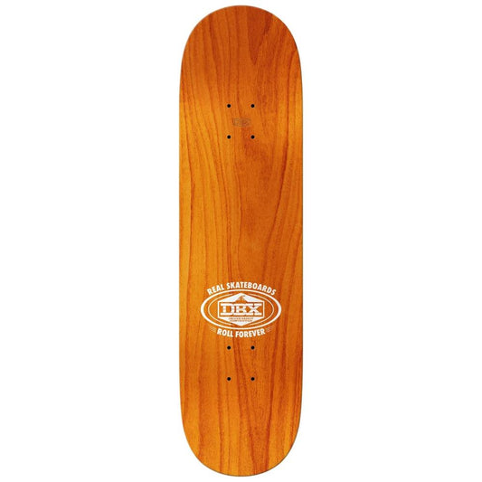 Real Dbx Team Oval Full Skateboard Deck Yellow 8.38"