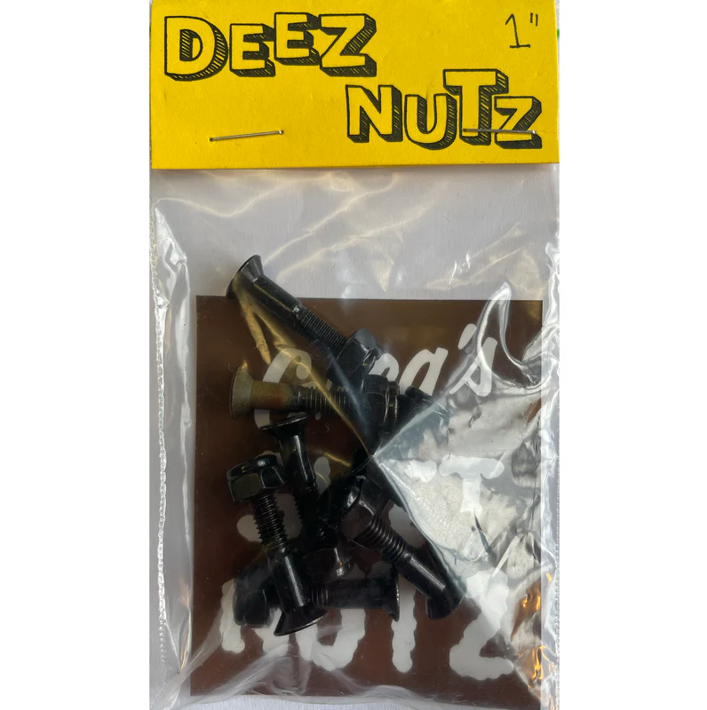 Deez Nuts Gregs Shit Nuts 1" Allen Bolts 7x Black 1x Brown