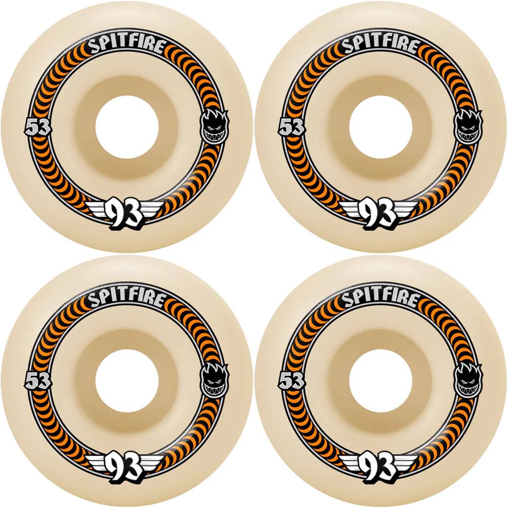 Spitfire Skateboard Wheels Formula Four 93A Classics White 53mm