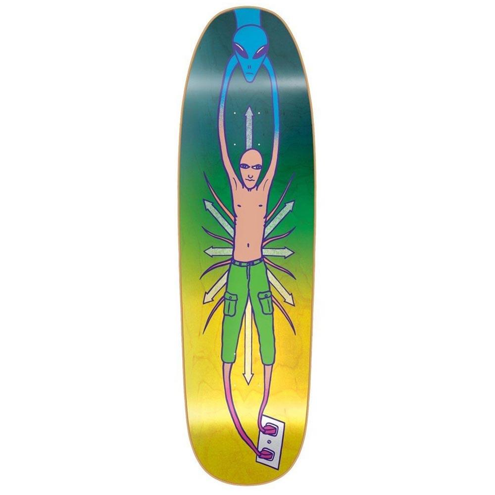 New Deal Vallely Alien HT Skateboard Deck Neon 9.18"