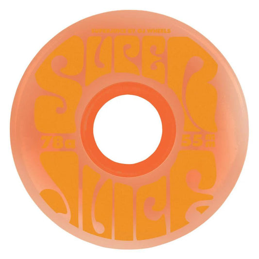 OJ Soft Skateboard wheels Mini Super Juice 78a Orange With Orange Graphic 55mm