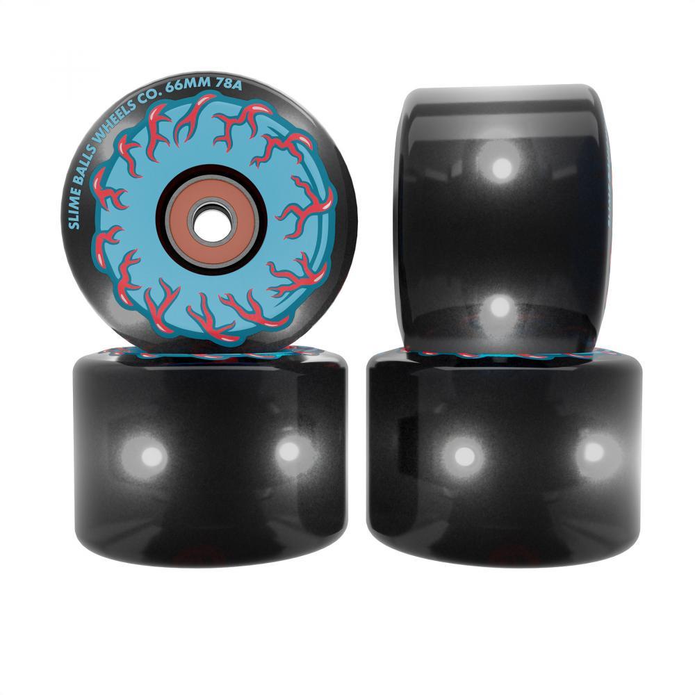 Slime Balls Wheels Prayer Candle Light Ups OG Black 66mm