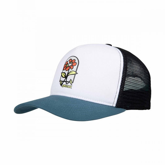 Santa Cruz Cap Flower Guy Meshback White Teal