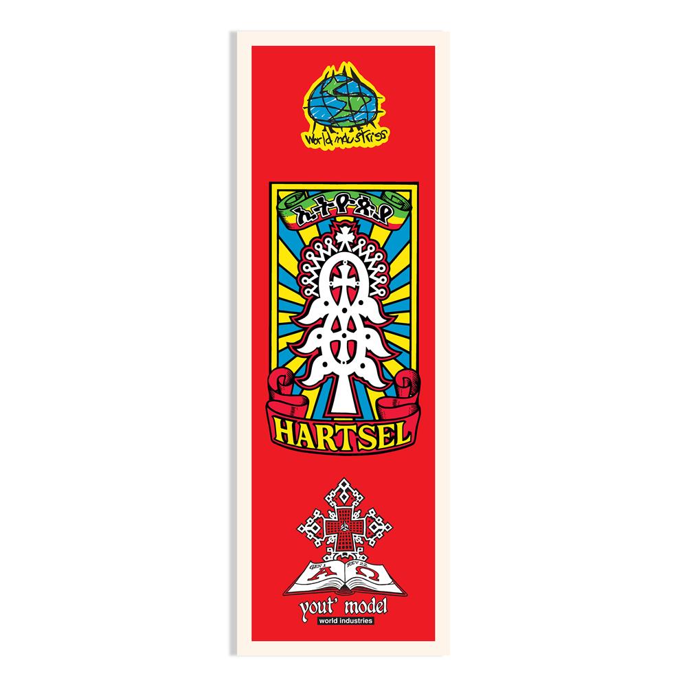 World Industries 1 Of 100 LTD Edition Signed Certificate Jeff Hartsel Yout Model Screen Printed Deck Multi 9.4375''