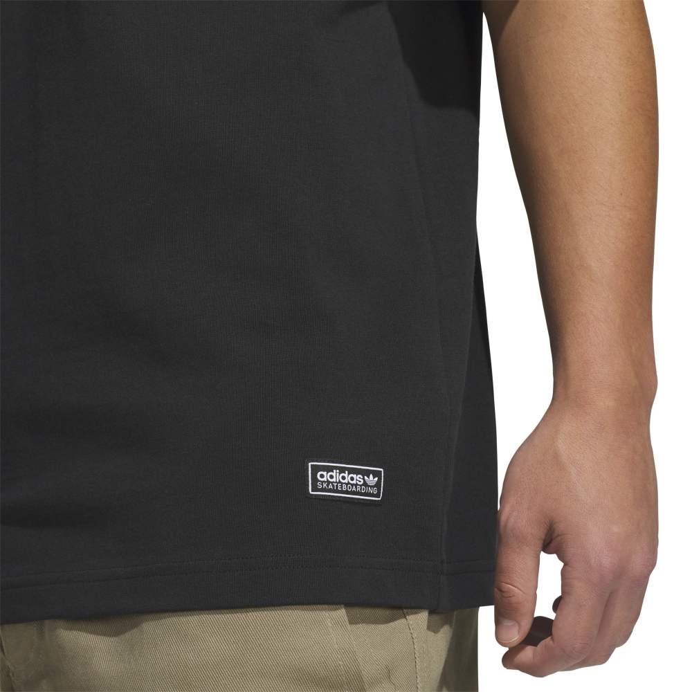 Adidas Skateboarding Ringer T-Shirt Black Khaki Three