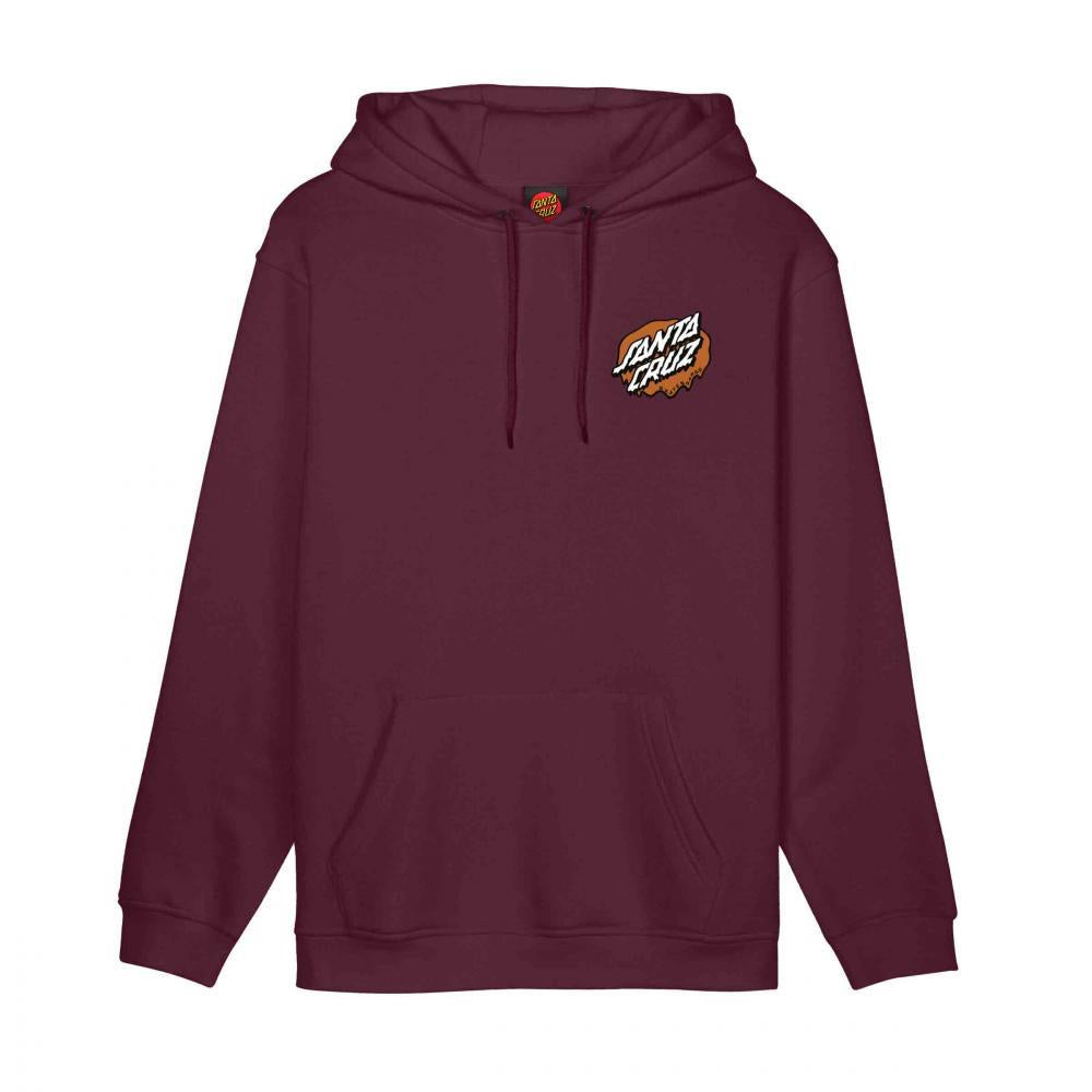 Santa Cruz Hooded Sweatshirt Slime Scream Dark Cherry Medium
