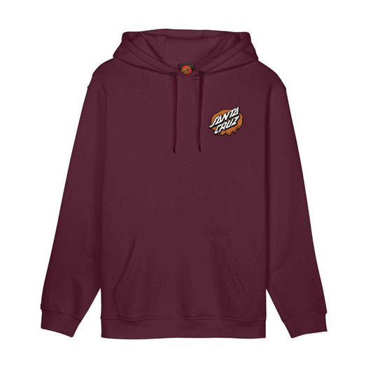 Santa Cruz Hooded Sweatshirt Slime Scream Dark Cherry Medium