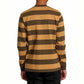 RVCA Chainmail Stripe Longsleeve Camel Brown