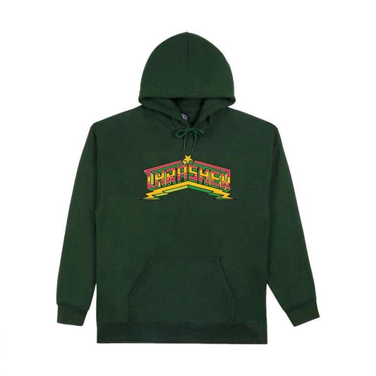 Thrasher Magazine Hooded Sweatshirt Luchadora Forest Green