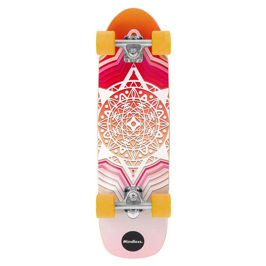 Mindless Drifter Complete Cruiser Skateboard Orange 28 x 8''