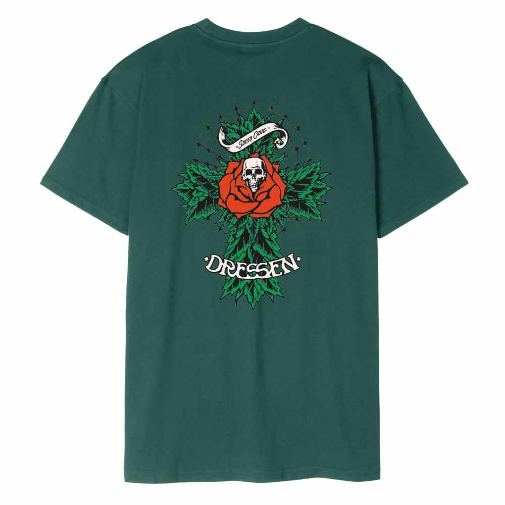 Santa Cruz T-Shirt Dressen Rose Cross 2 Rainforest