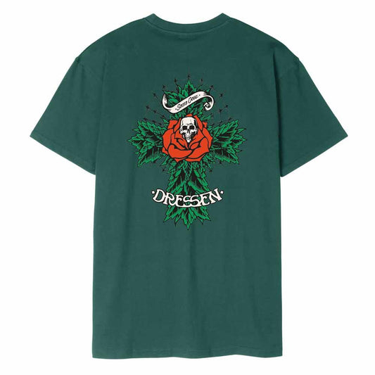 Santa Cruz T-Shirt Dressen Rose Cross 2 Rainforest