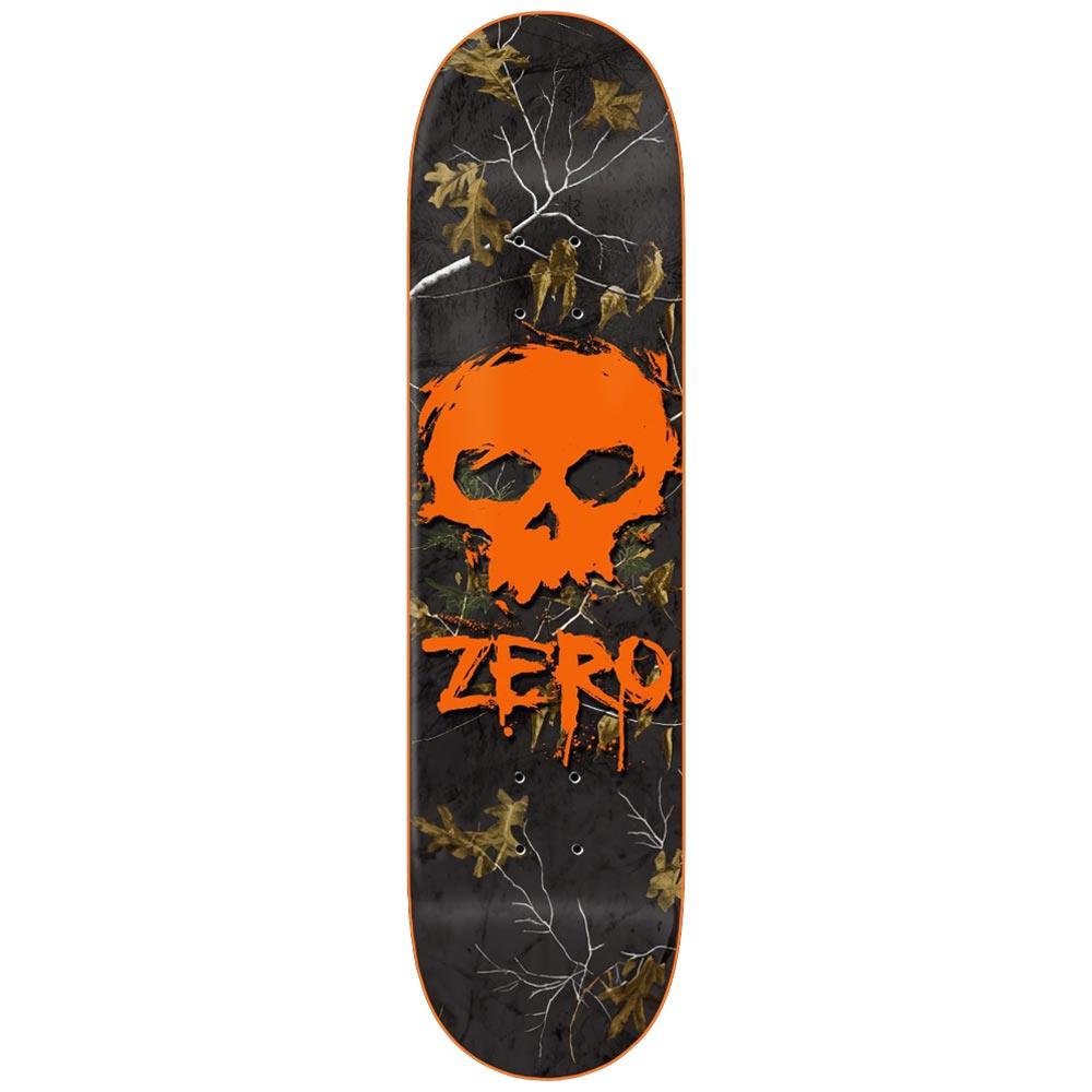 Zero x Realtree Blood Skull Skateboard Deck Orange 8.25"
