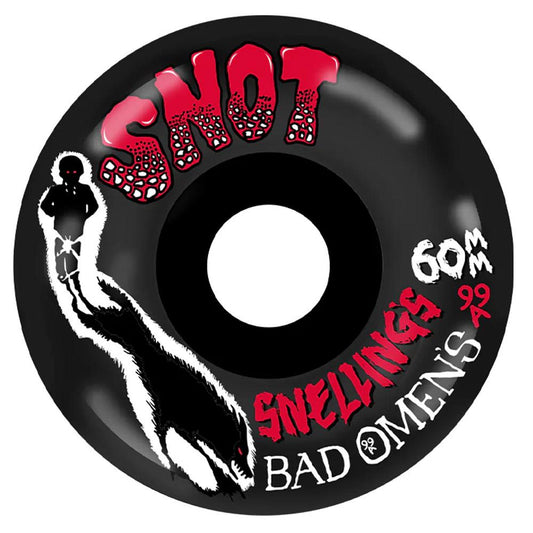 Snot Wheels Jake Snelling Bad Omens Skateboard Wheels Black 60mm 99a