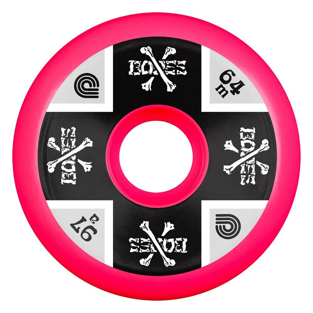 Powell-Peralta Cross Bones Pink Skateboard Wheels 64mm 97A