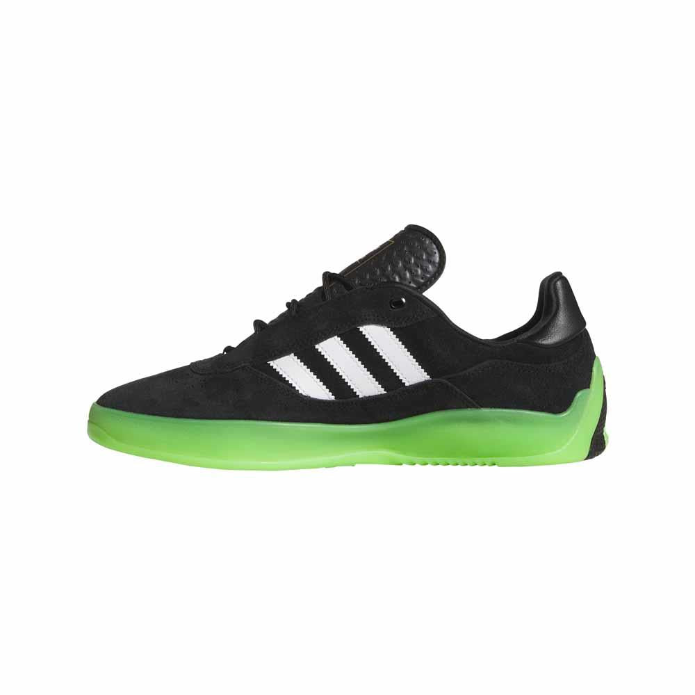 Adidas Skateboarding Puig Core Black Cloud White Semi Solar Green Skate Shoes