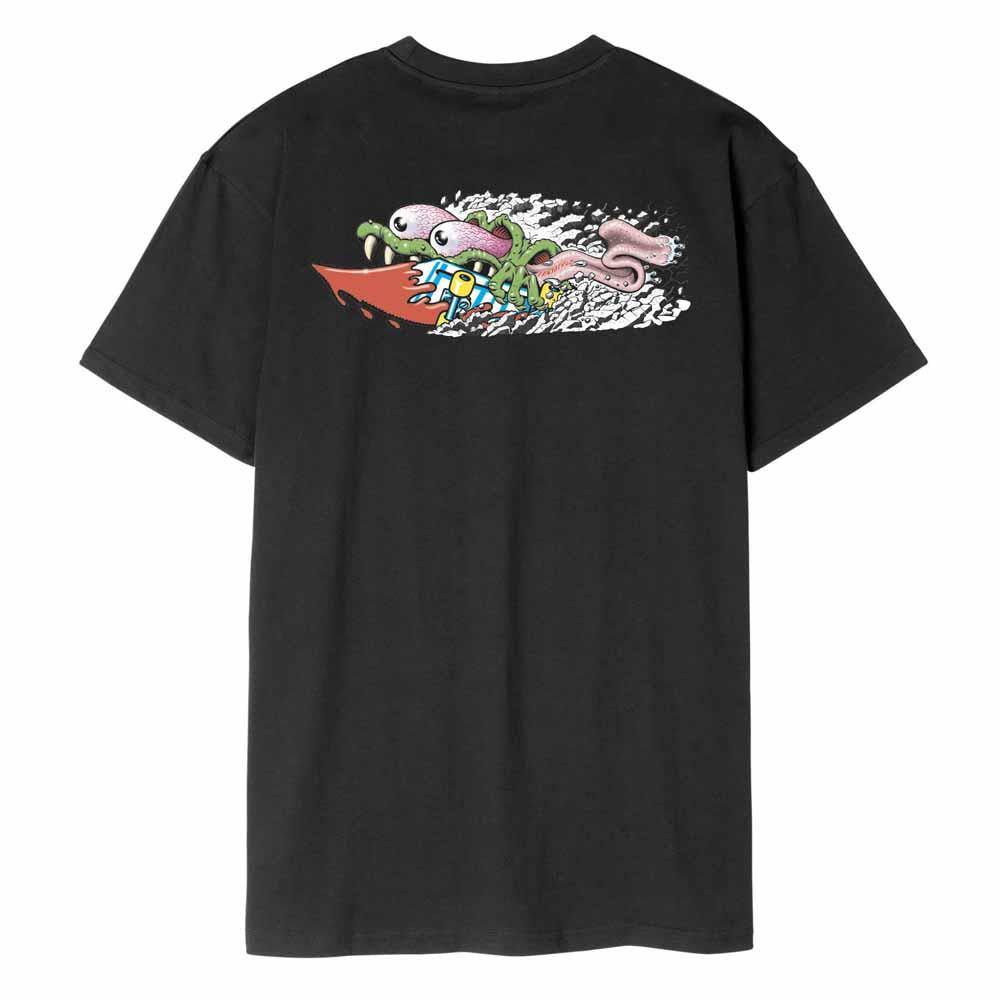 Santa Cruz T-Shirt Meek Concrete Slasher Black