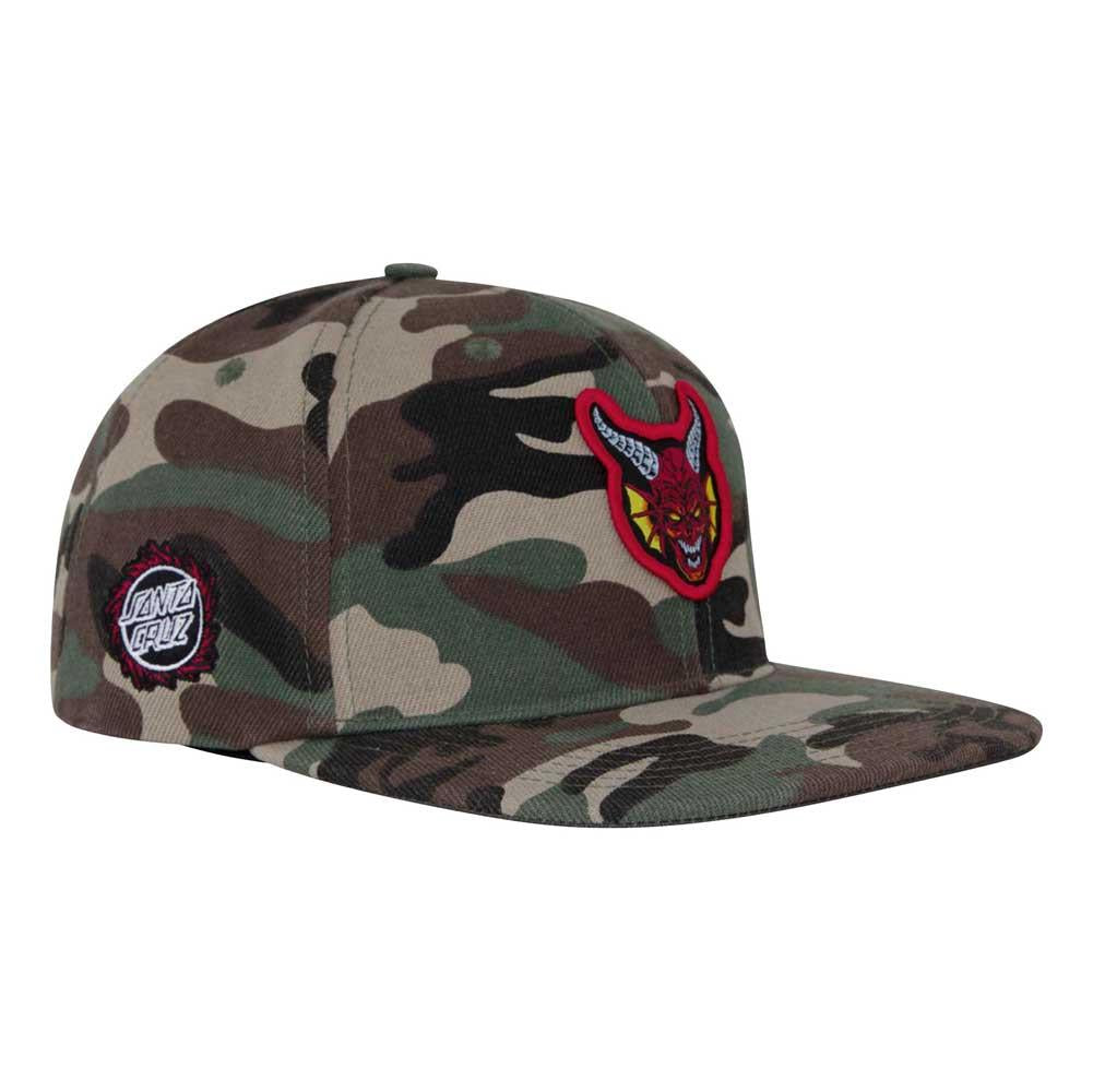 Santa Cruz X Stranger Things Hellfire Club Snapback Cap Camo