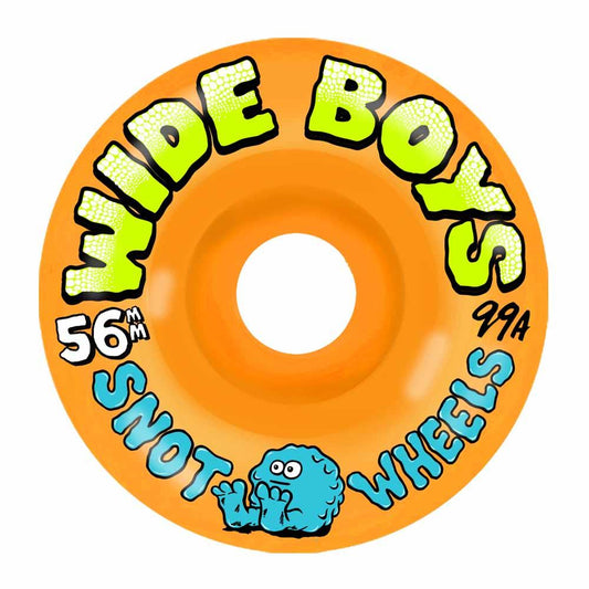 Snot Wheels Wide Boys 99a Orange Skateboard Wheels 56mm