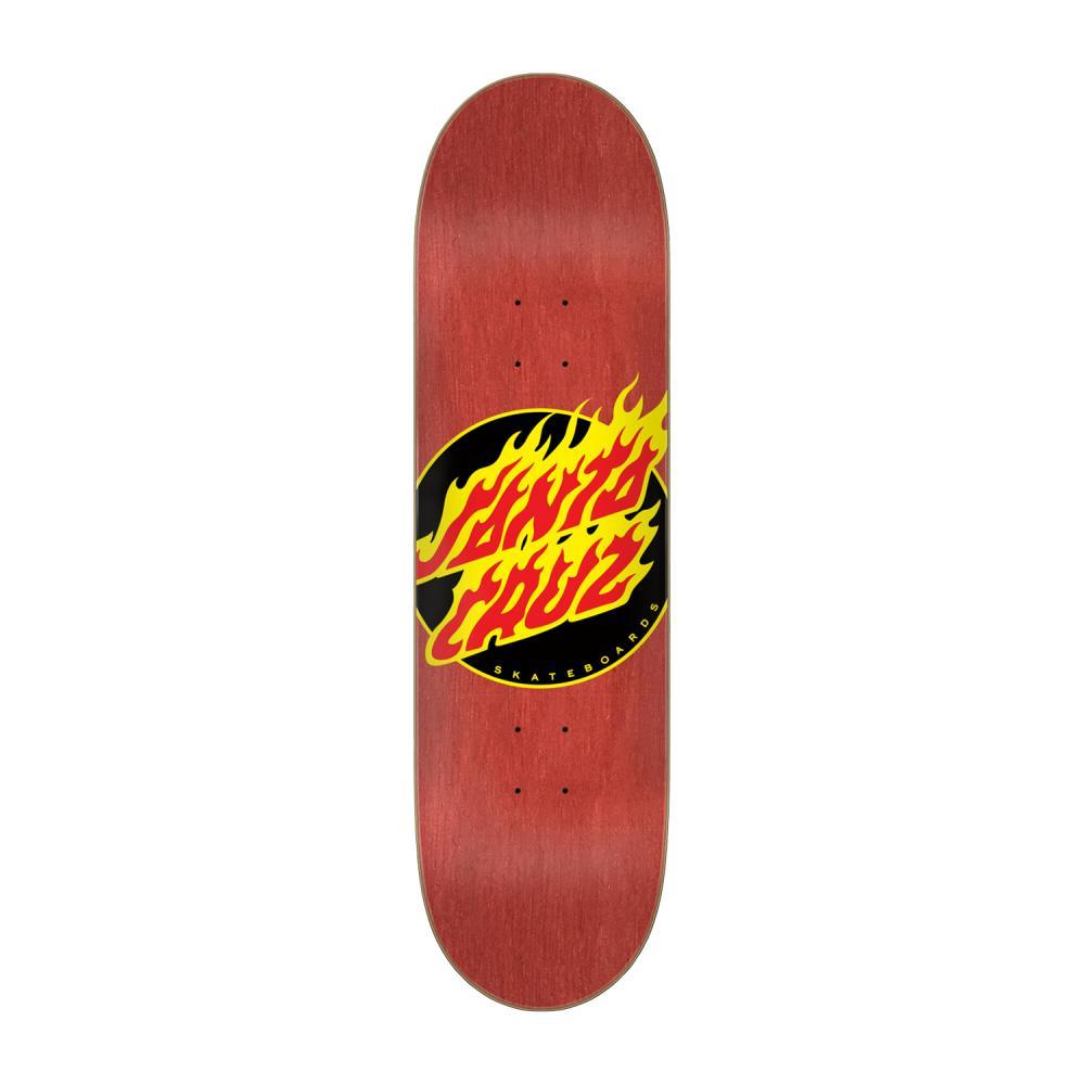 Santa Cruz Team Skateboard Deck Flame Dot ATV Red 7.25"
