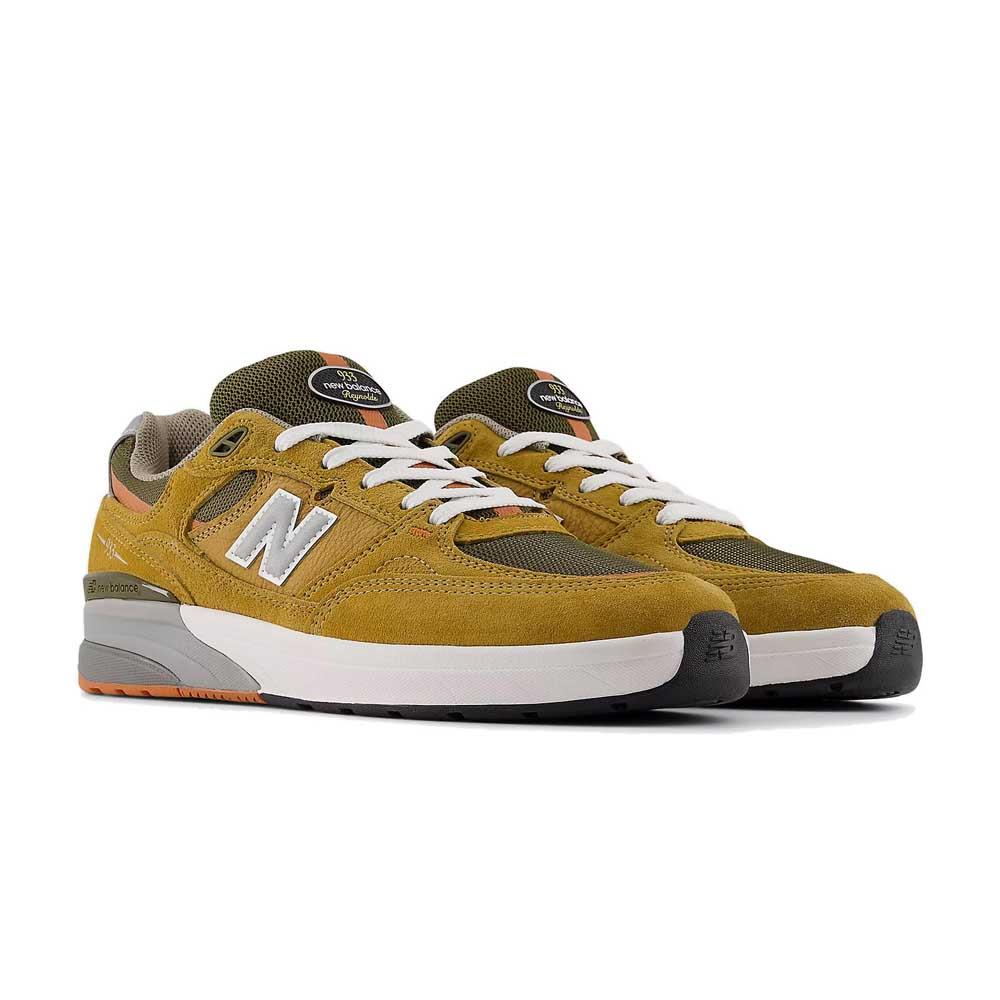 New Balance Numeric Andrew Reynolds 933 Camel Dark Brown Skate Shoes