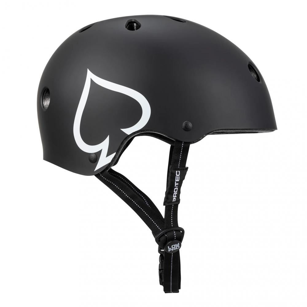 Pro-Tec Certified Skateboard Helmet Low Pro Black