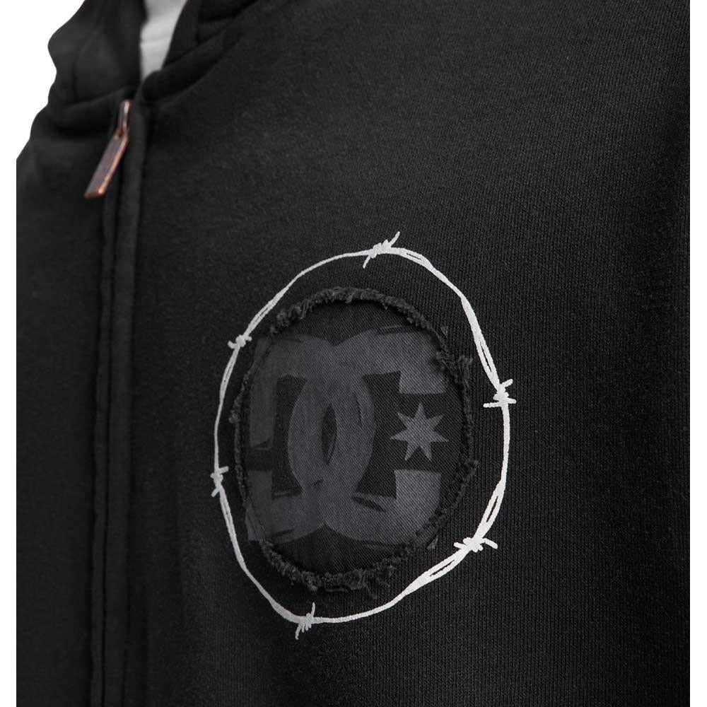 DC Shoe Co Sharp Point Zip Up Hooded Sweatshirt Black