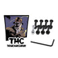 The Hardware Company THC LTD Rorshach 1"Allen Nuts And Bolts Silver