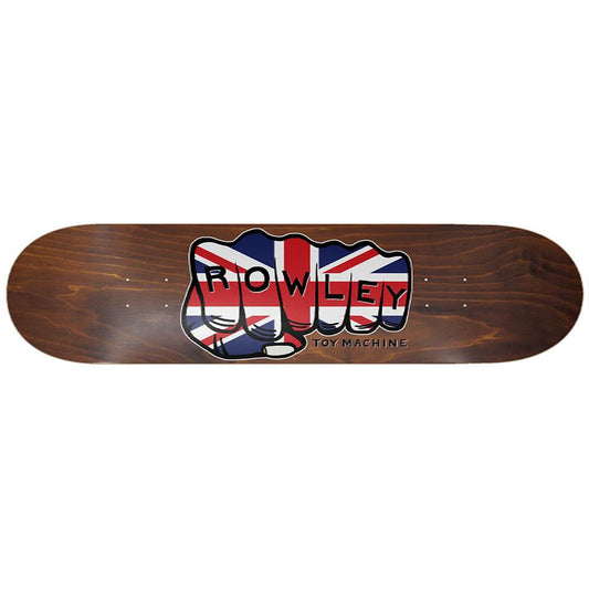 Toy Machine Geoff Rowley Union Jack Random Stain Skateboard Deck 8.25"
