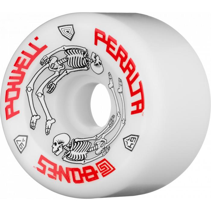 Powell Peralta G Bones #2 97A Skateboard Wheels White 64mm