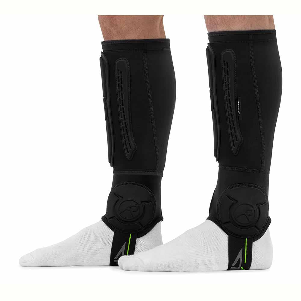 REKD Energy Covert Shin+Ankle Guards Black Short