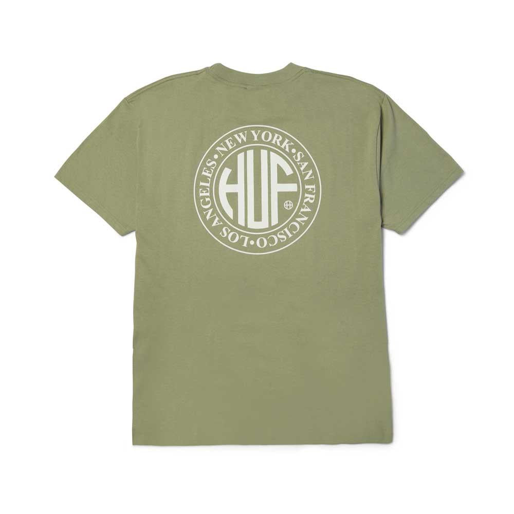 Huf Regional Short Sleeve T-Shirt Desert Green
