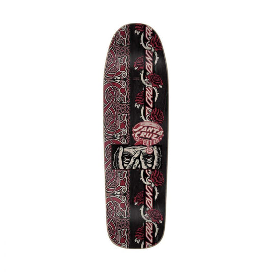 Santa Cruz Shaped Deck Dressen Evo Pro Black Red 9.3"
