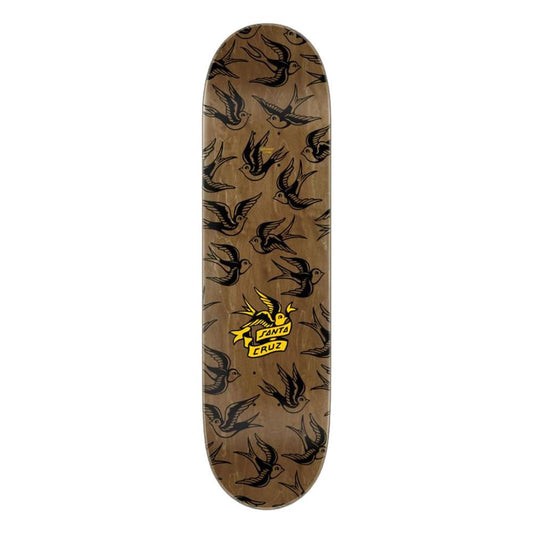Santa Cruz Skateboard Deck Sommer Sparrows Pro Blue 8"