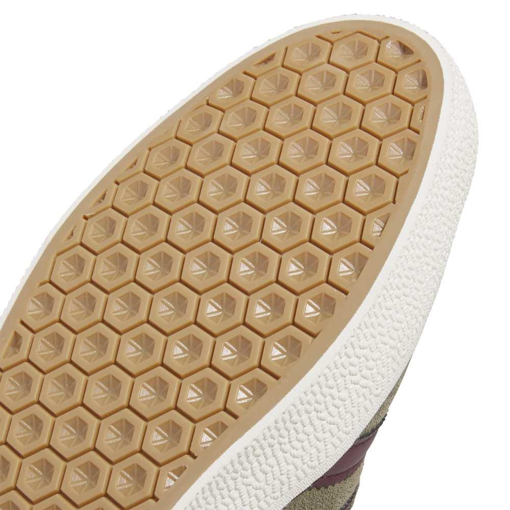 Adidas Skateboarding Gazelle Adv Olive Strata Maroon Chalk White