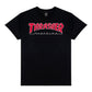 Thrasher Skateboard Magazine Outlined T-Shirt Black