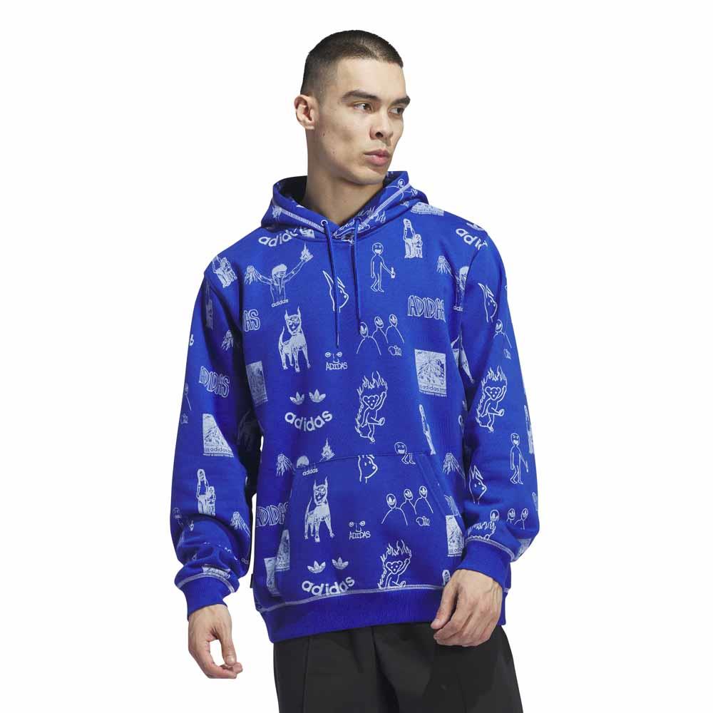 Adidas Skateboarding Jason Dill Hooded Sweatshirt Royal Blue Black Sheep Store